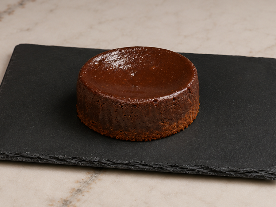 Coulant de caramelo salado sin gluten