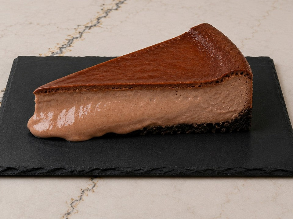 Tarta de queso y chocolate al PX sin gluten